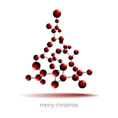 ESTRUCTURA MOLECULAR CON FORMA DE ARBOL NAVIDEÑO