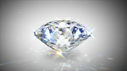 spinning shining ang glittering diamond - loopable - Powered by Adobe