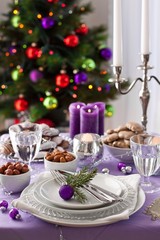 Christmas table setting
