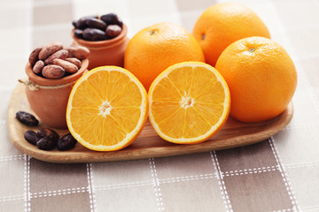 cocoa and oranges