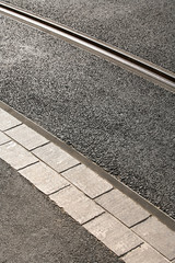 Fototapeta premium Rail de tramway - En ville