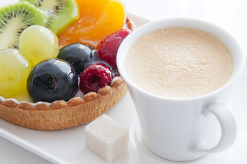 Café avec tartelette