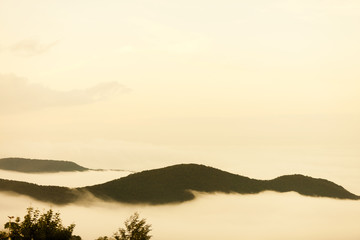 蔵王高原から見た雲海