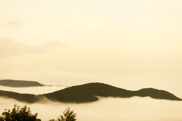 蔵王高原から見た雲海