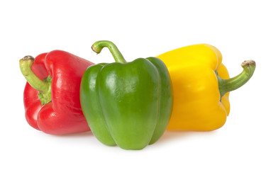 Close up of a pepper isolated