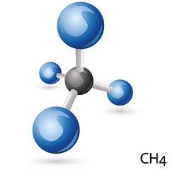 CH4 methane  molecule