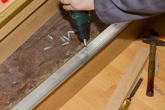 Handwerker Laminat Verlegung
