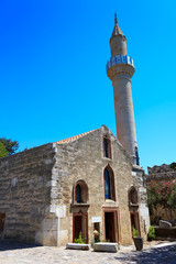 An old mosque in the Castle of St. Peter, Bodrum, Turkey