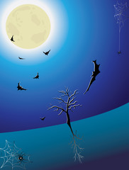 Obraz na płótnie Canvas Halloween night background