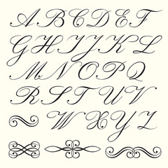 Script alphabet