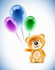 Teddybear and balloons