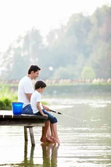 Peel and stick wall murals Fishing Leisure