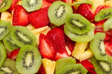Gordijnen Fruit achtergrond © bradcalkins
