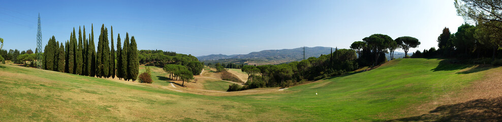 Golf course panorama
