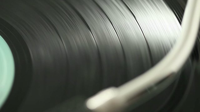 Vinyl on turntable