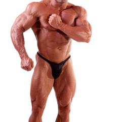 Fototapeta premium bodybuilder flexing