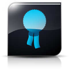Symbole glossy vectoriel réussite récompense