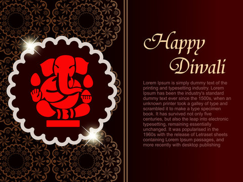 abstract  happy diwali  background