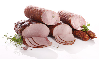 Ham and sausage