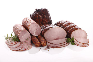Ham and sausage