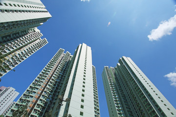 Hong Kong apartment blocks