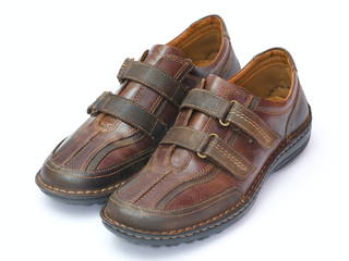 brown shoes