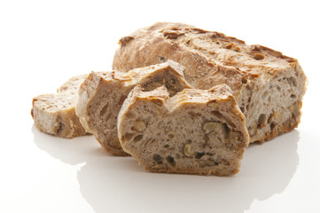 Tranche de pain aux noix