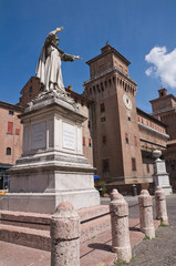 Statue of Girolamo Savonarola. Emilia-Romagna. Italy.