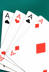 Four aces cards
