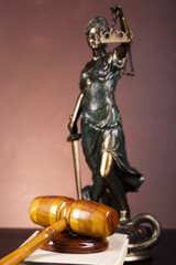 Statue of lady justice, law