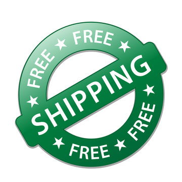 "FREE SHIPPING" Marketing Stamp (delivery service express home)