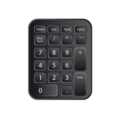Obraz premium keyboard numbers