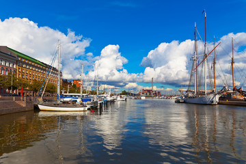 Old port in Helsinki, Finland