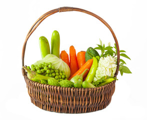 vegetables in basket