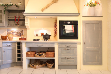 Closeup on home kitchen