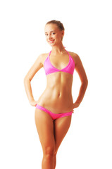 Obraz premium Sexy tan woman in bikini