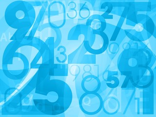 Obraz premium background numbers