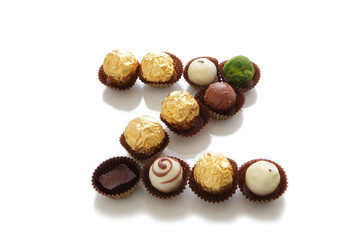 chocolate with   Z character shape