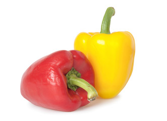 Close up of a pepper isolated