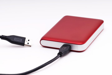 disque dur externe rouge