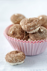 Meringues en forme de champignons