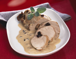 Rôti de porc aux pruneaux