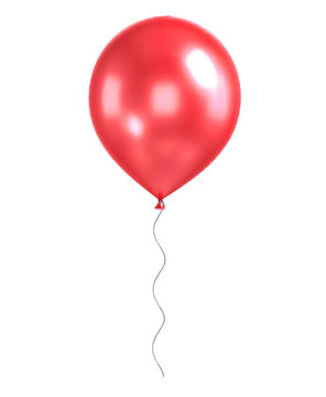 red balloons isolated
