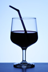 Paille dans un verre