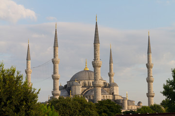 Fototapeta na wymiar Sultanahmet Blue Mosque