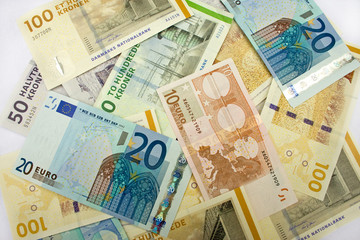 Kroner and Euros