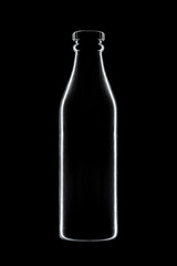 Bouteille de soda façon radiographie