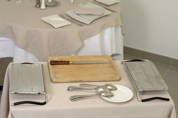 Guéridon de salle de restaurant