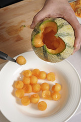 Préparer un melon sculpté