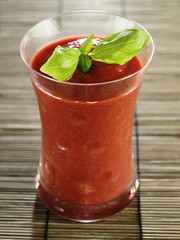 Smoothie aux framboises